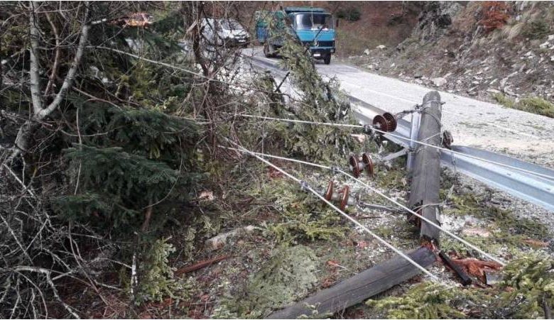 Τρίκαλα: Black out τα ξημερώματα - Έσπασαν κολόνες της ΔΕΗ