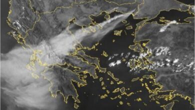Πέπλο καπνού σκεπάζει τα Τρίκαλα