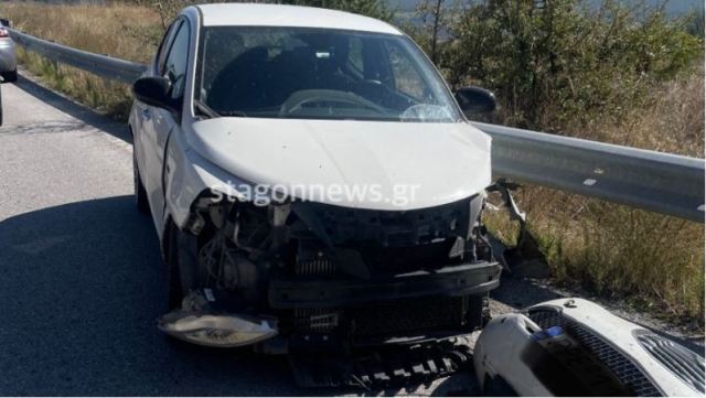 Σύγκρουση οχημάτων στην Τρικάλων-Ιωαννίνων στο ύψος της Μεγάλης Κερασιάς