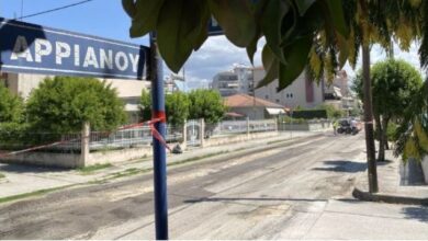 Στην οδό Αρριανού συνεχίζονται οι ασφαλτοστρώσεις στα Τρίκαλα
